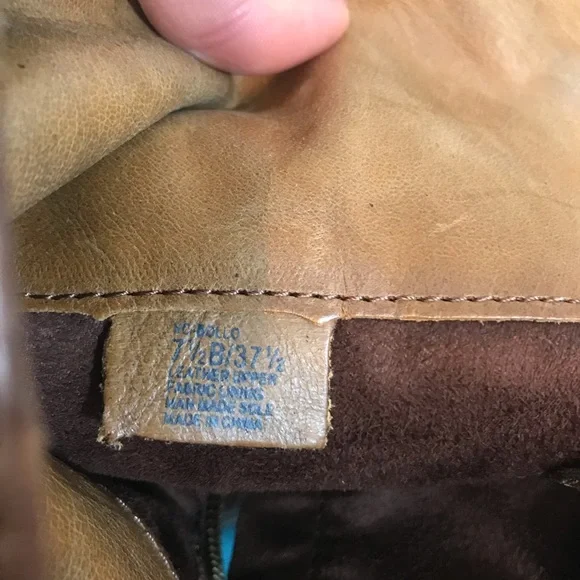 Vince Camuto Brown Leather Factory Distressed Embellished Heel Tall Boots 7.5 B - Picture 6 of 12